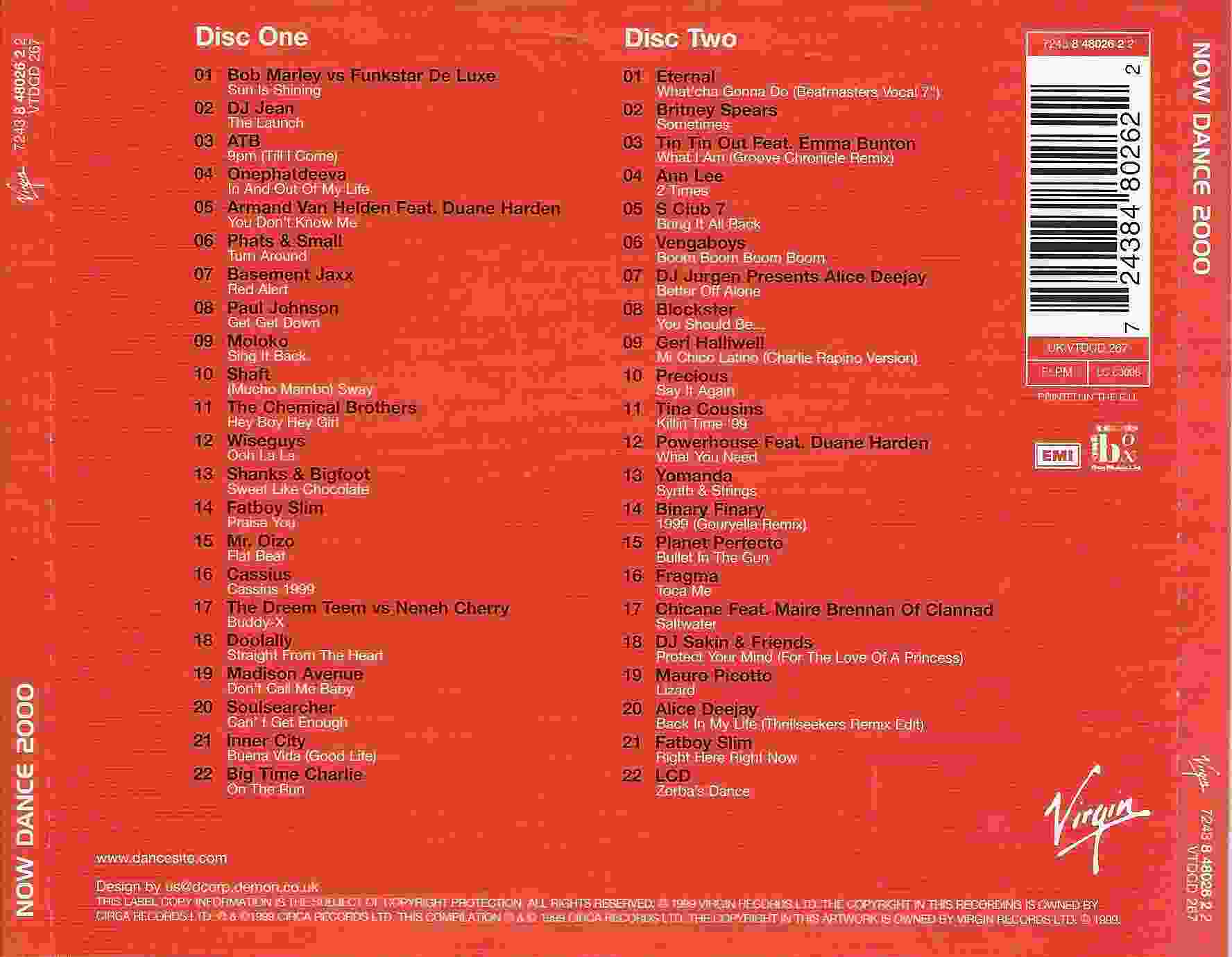 Back cover of VTDCD 267